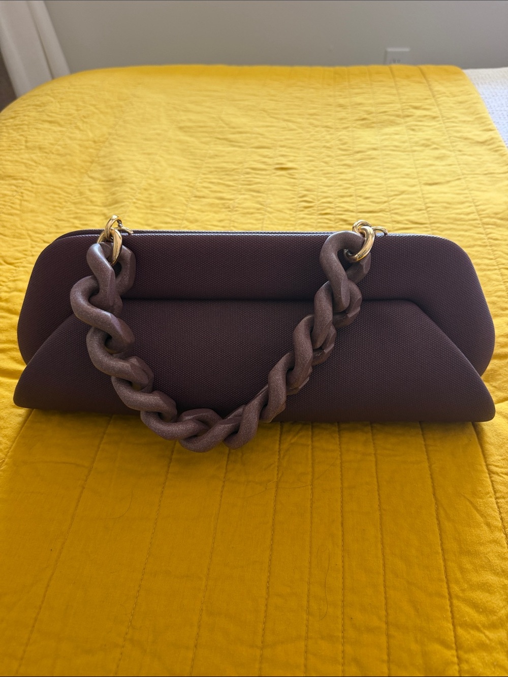 THEMOIRe
Dioni Canvas Bag Plastic Chain-Handle Women's Clutch